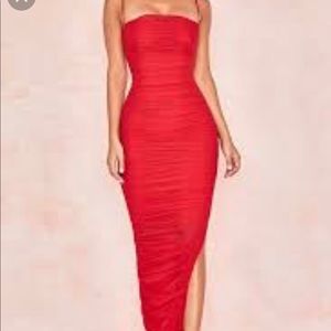 House of Cb FORNARINA Red Mesh Dress- worn once